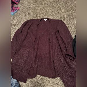 Maroon cardigan